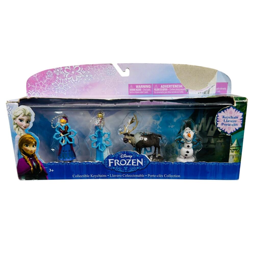 Disney Frozen Collectible Keychain Collection with Anna Elsa Olaf Sven Set‎